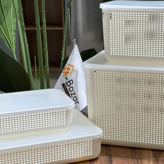 Modern Multi-Purpose Storage Basket With Cover