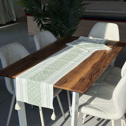 ٣٥ × ٢٢٨سم ڕایەخی سەر مێزی دیکۆراتی شاهانە