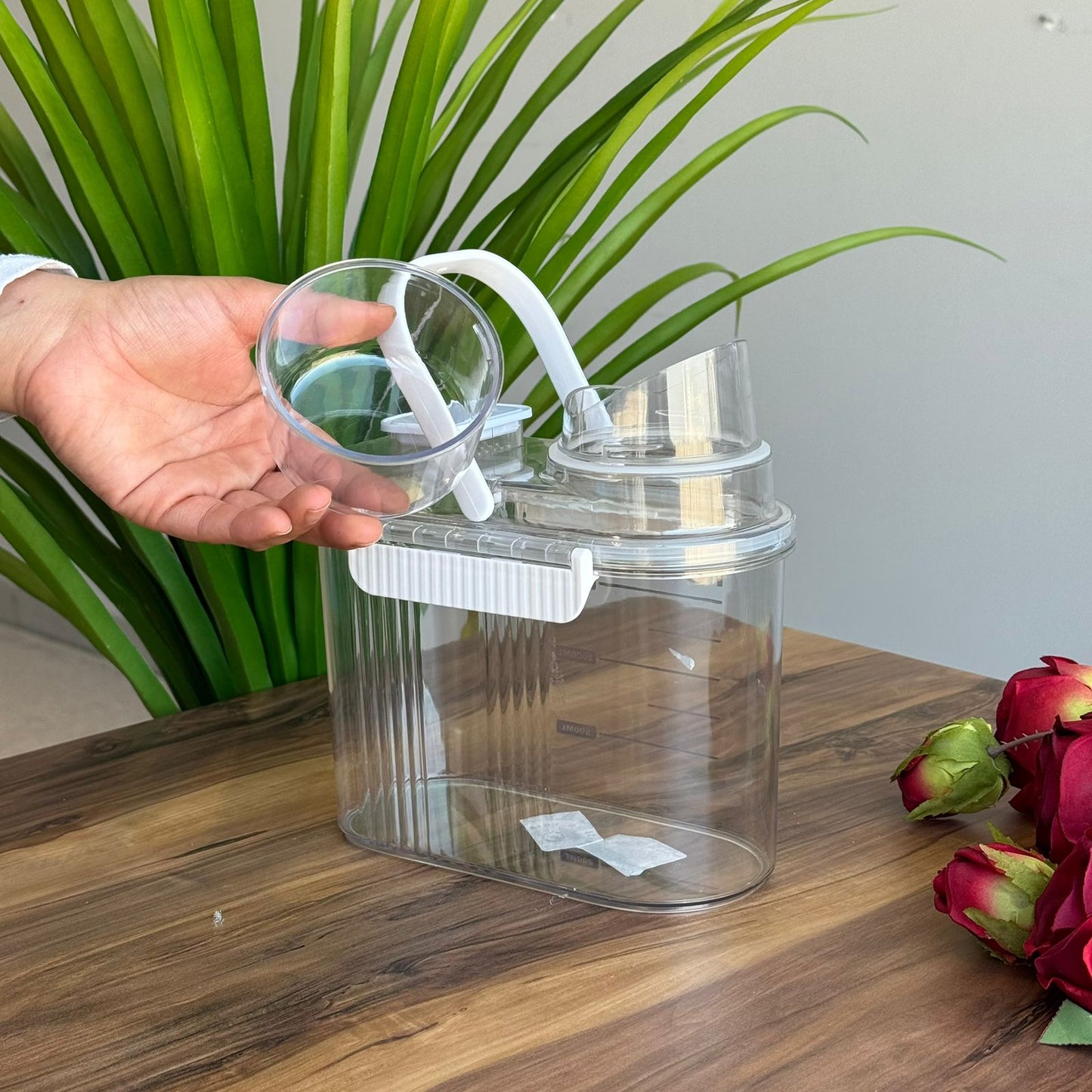 Storage Food Box With Measuring Cup