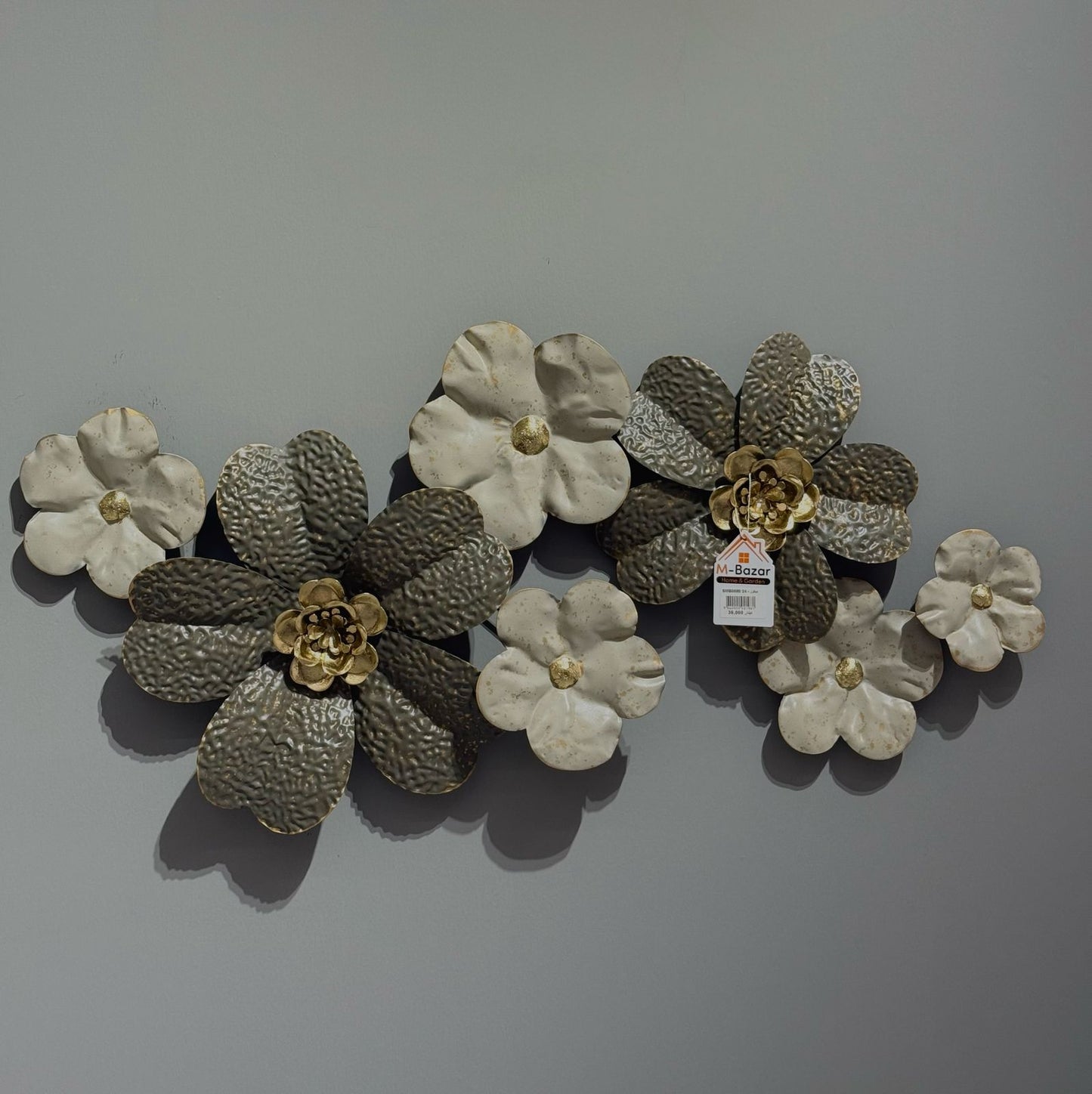 Elegant Metal Floral Wall Decor Art