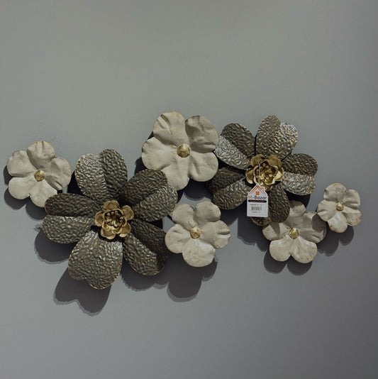 Elegant Metal Floral Wall Decor Art