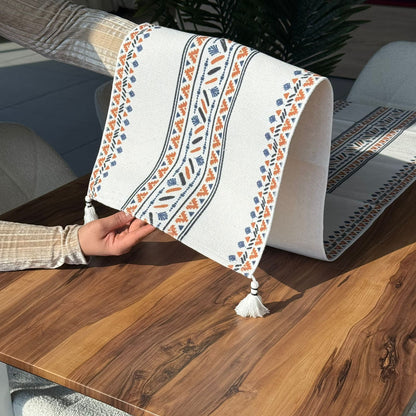 ٣٥ × ١٨٠سم ڕایەخی سەر مێزی دیکۆراتی شاهانە