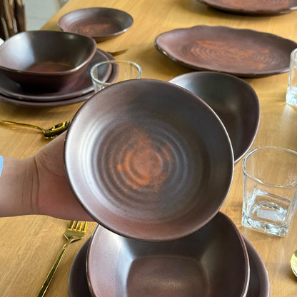Modern Elegant Melamine Dinnerware Plate Set