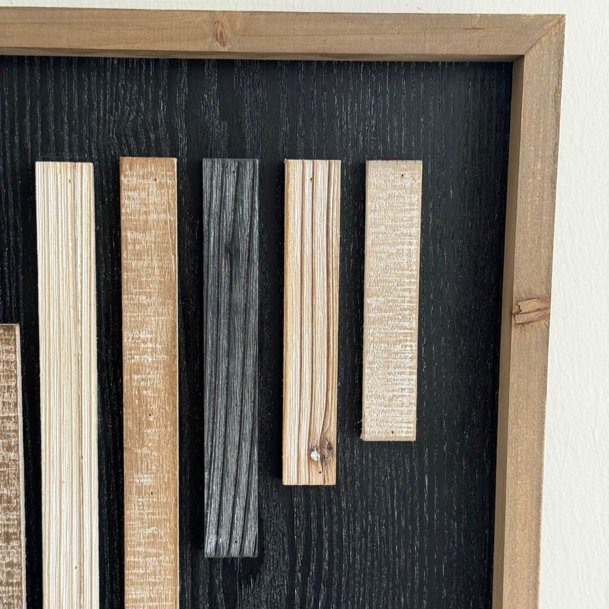 Black & Wooden Wall Art Decor
