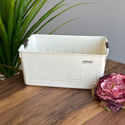2-Sized Durable Multi-Purpose Storage Baskets