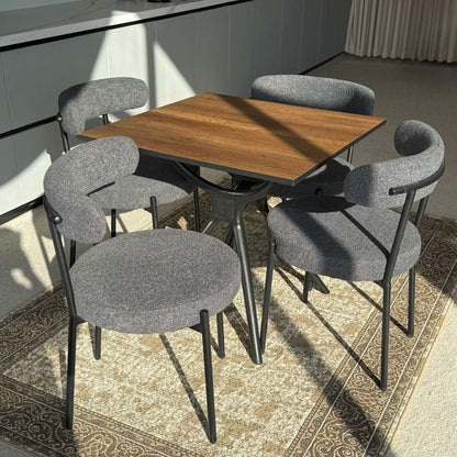Milo Table & Tina Chairs - Modern Dining Set