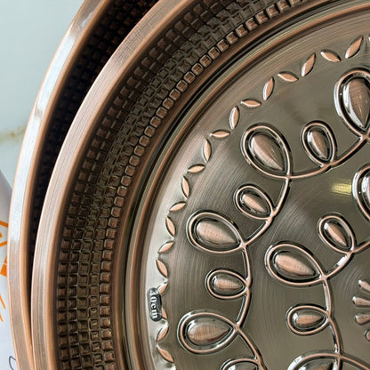 Decorative Metal Serving Tray (Gold / Silver / Bronze)