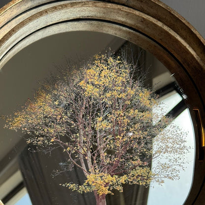 Round Luxury Serving Tray With Tree Artwork