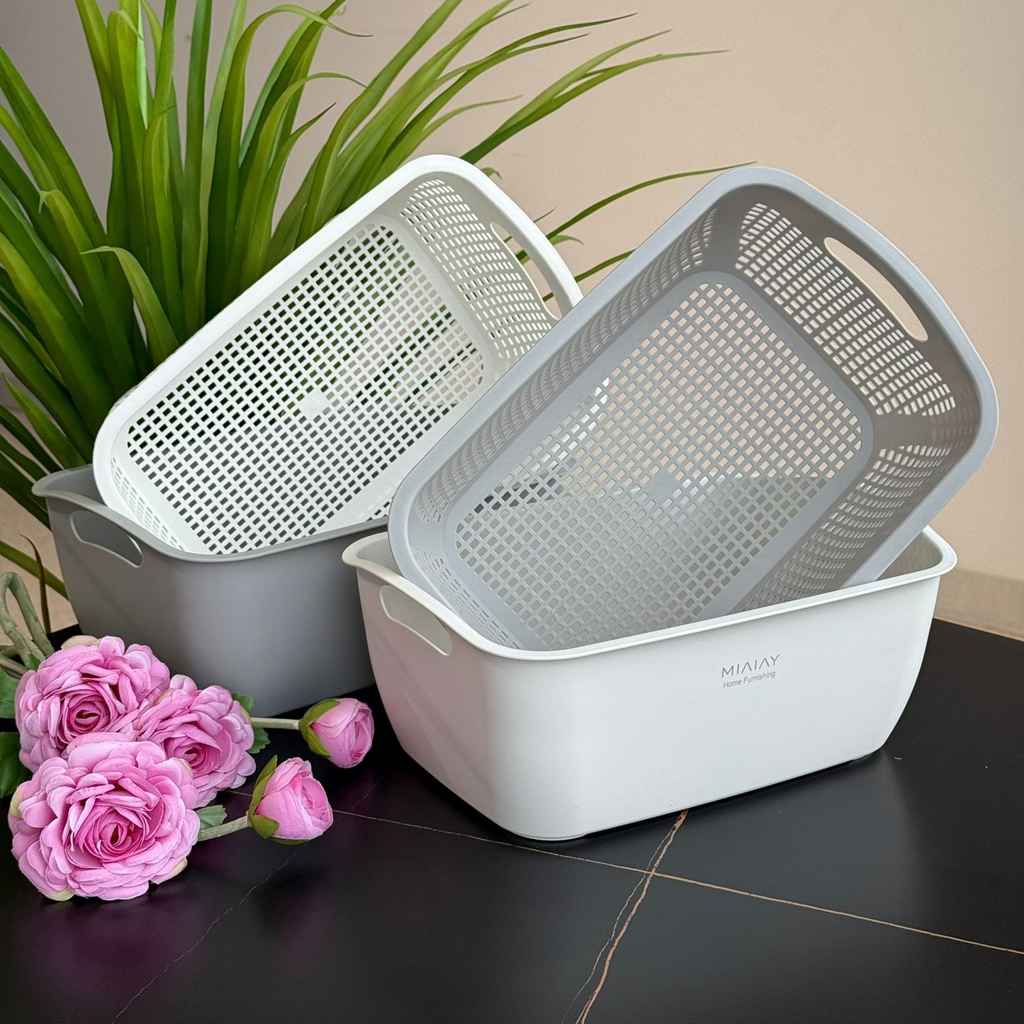 Double-Layer Plastic Drain Basket
