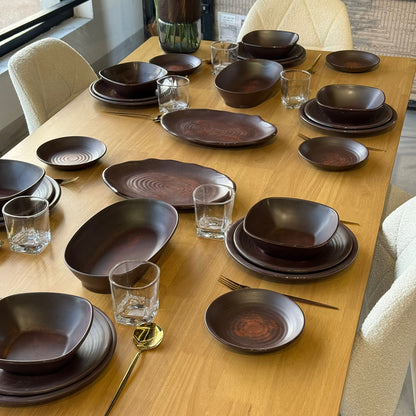 Modern Elegant Melamine Dinnerware Plate Set