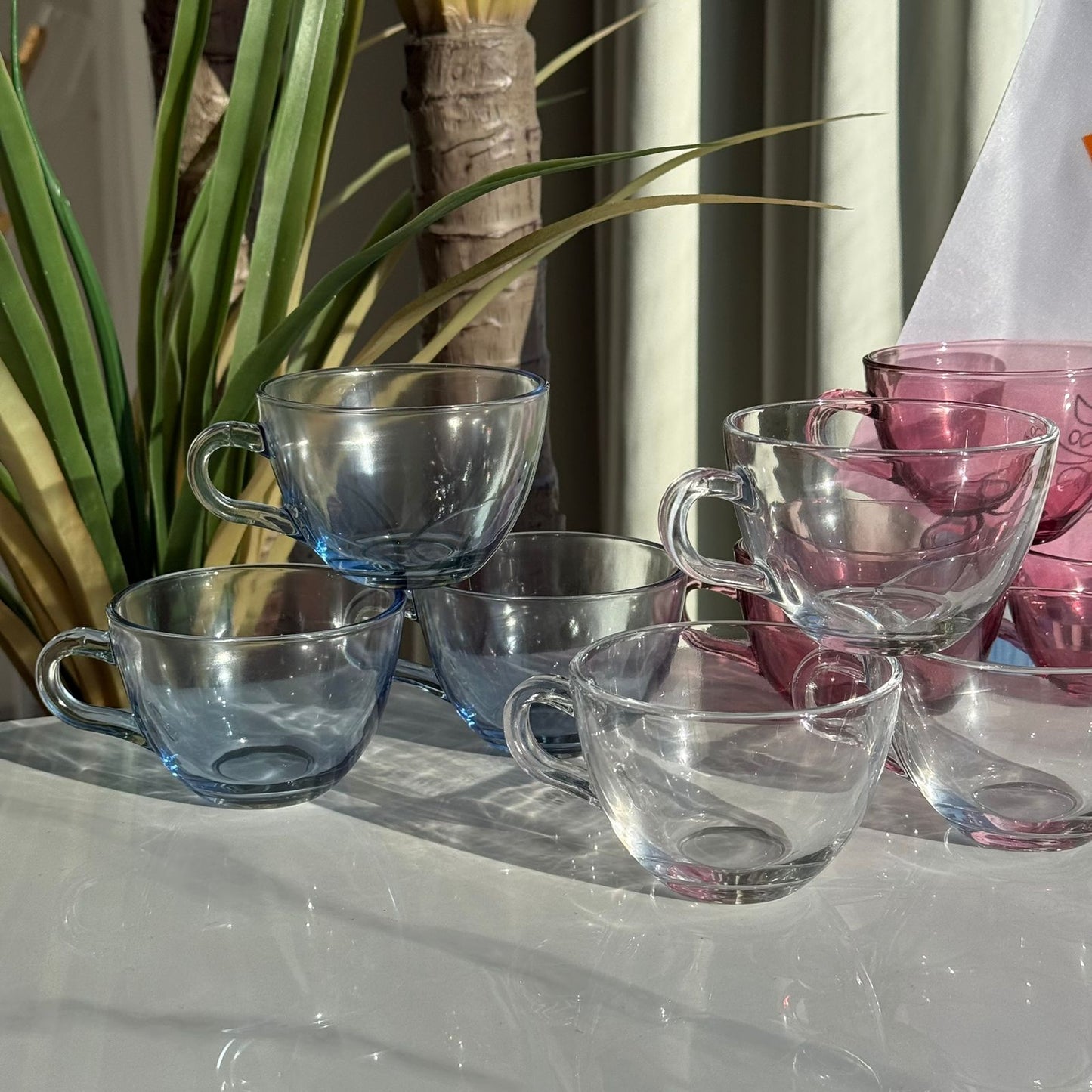 Elegant Glass Tea Cups