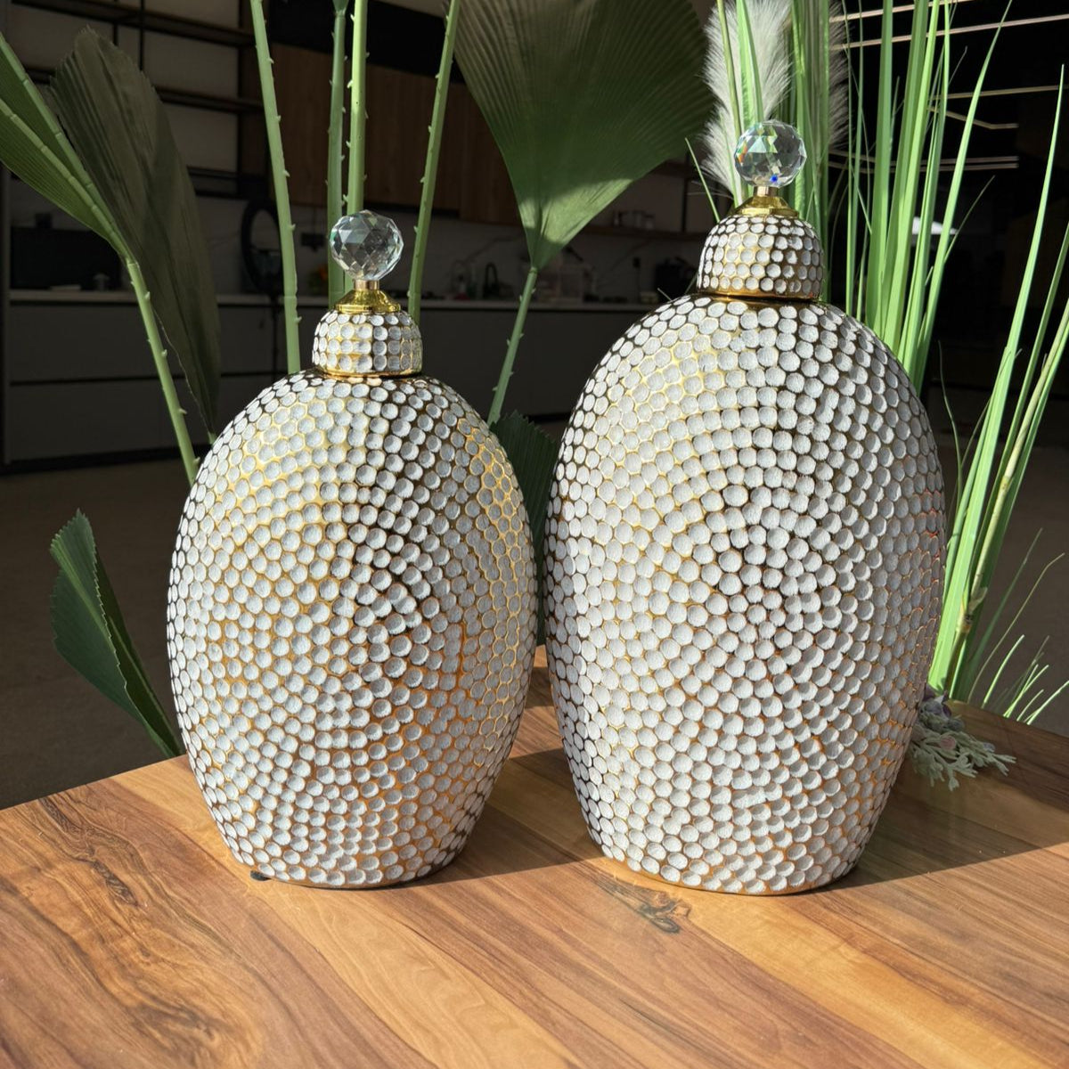 Crystal Luxe Mosaic Jars