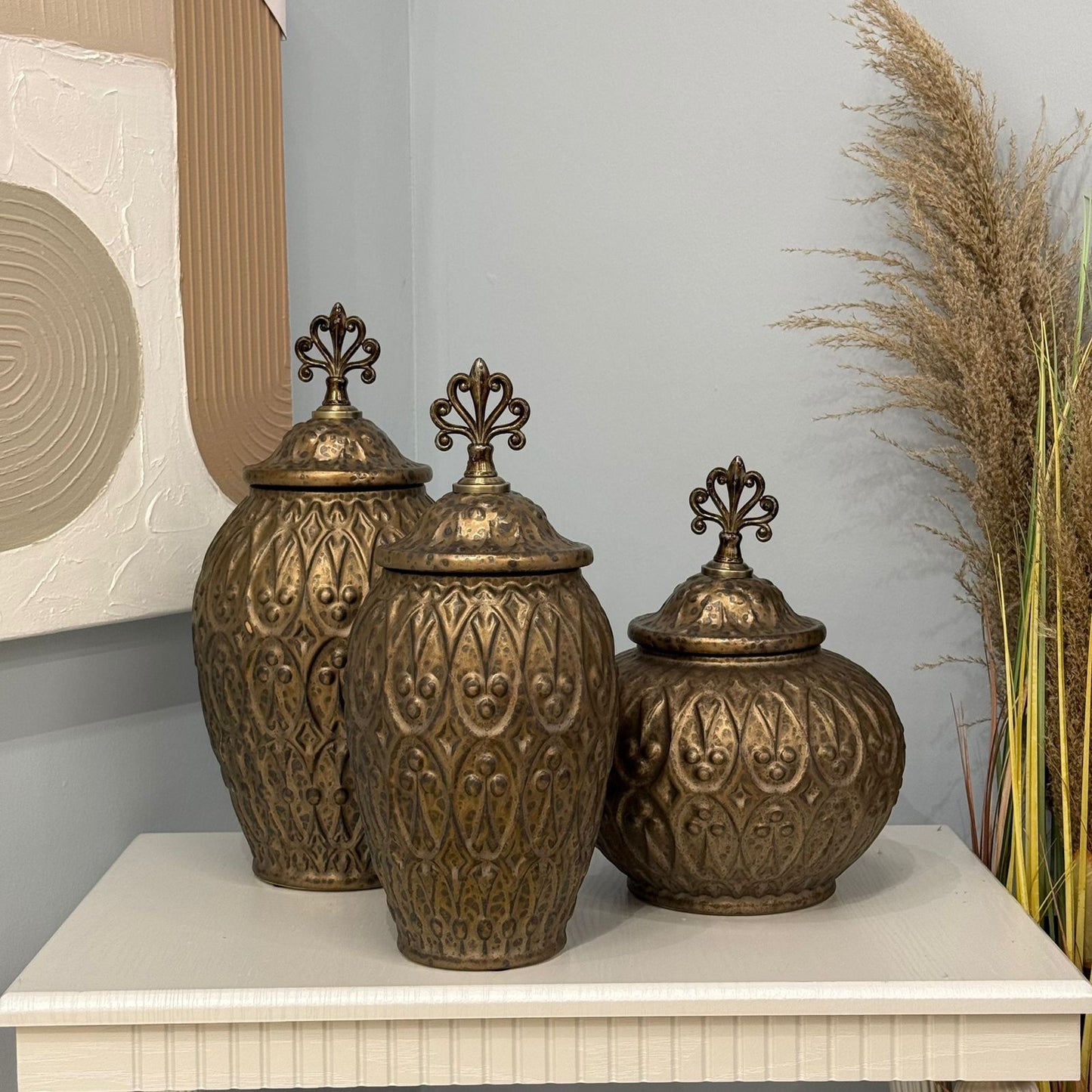 الجرار زهرية الزخرفية خمر