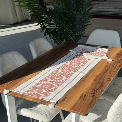 ٣٥ × ١٨٠سم ڕایەخی سەر مێزی دیکۆراتی شاهانە