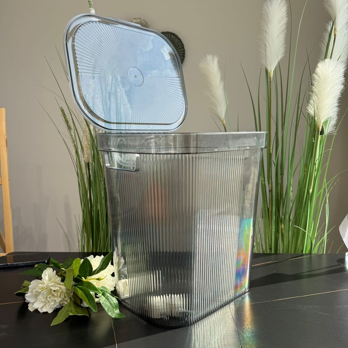 2-Sized Modern Transparent Plastic Storage Container