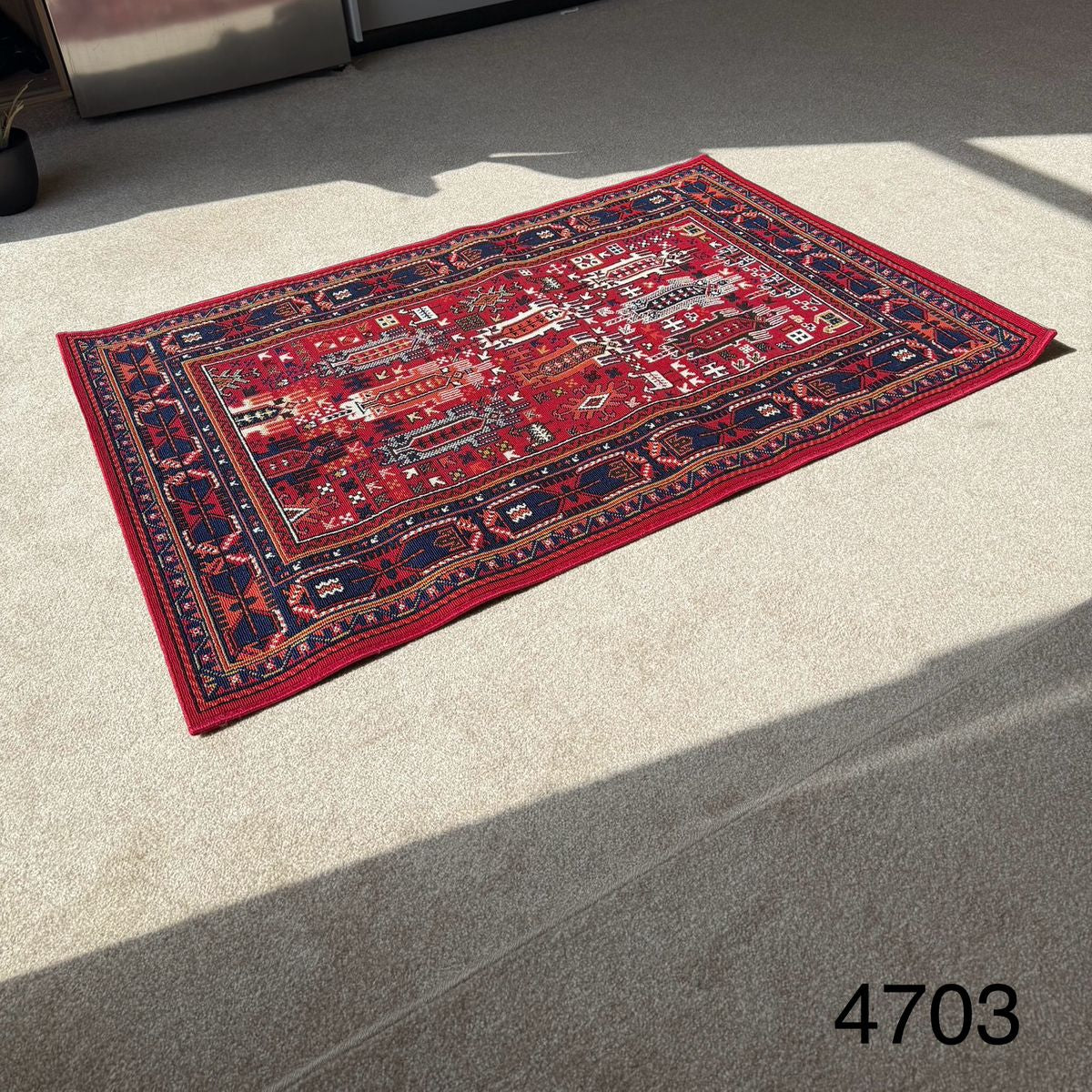 سجاد داخلي متعدد الألوان مقاس 1 × 1.5 م