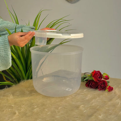 Round Plastic Food Container with Vent Lid