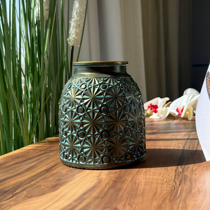 Artisan Embossed Decorative Vase