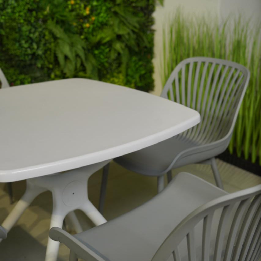 Daniela Chair & Durable Square Table Outdoor Furniture Set