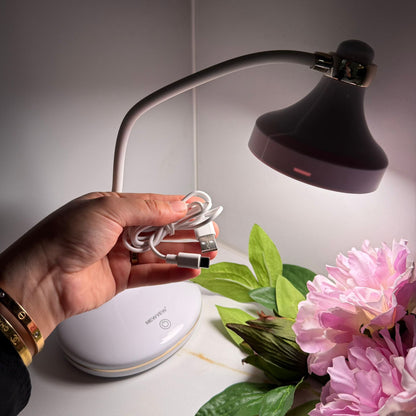 Desk Lamp – Flexible Gooseneck With 3 Color Light Modes