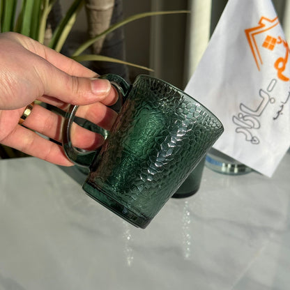 Modern Glass Tea Cups - Set Of 3