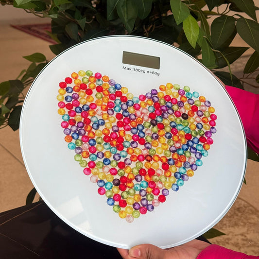 Glass Body Weight Scale with Digital LCD Display