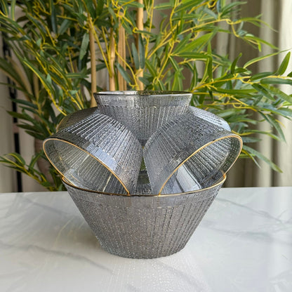 Luxury Glass Dessert & Salad Bowl Set