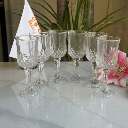 سێت پەرداخی شووشەی کلاسیکی شیک