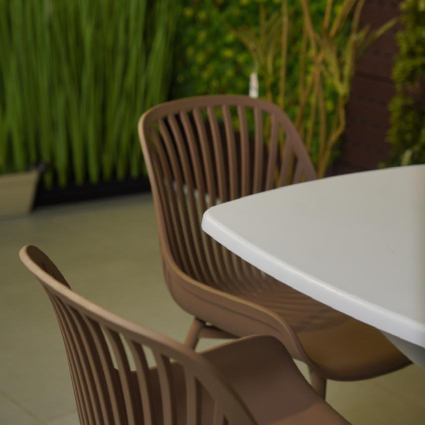 Daniela Chair & Durable Square Table Outdoor Furniture Set