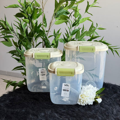 3-Sized Durable Food Storage Container
