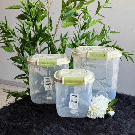 3-Sized Durable Food Storage Container