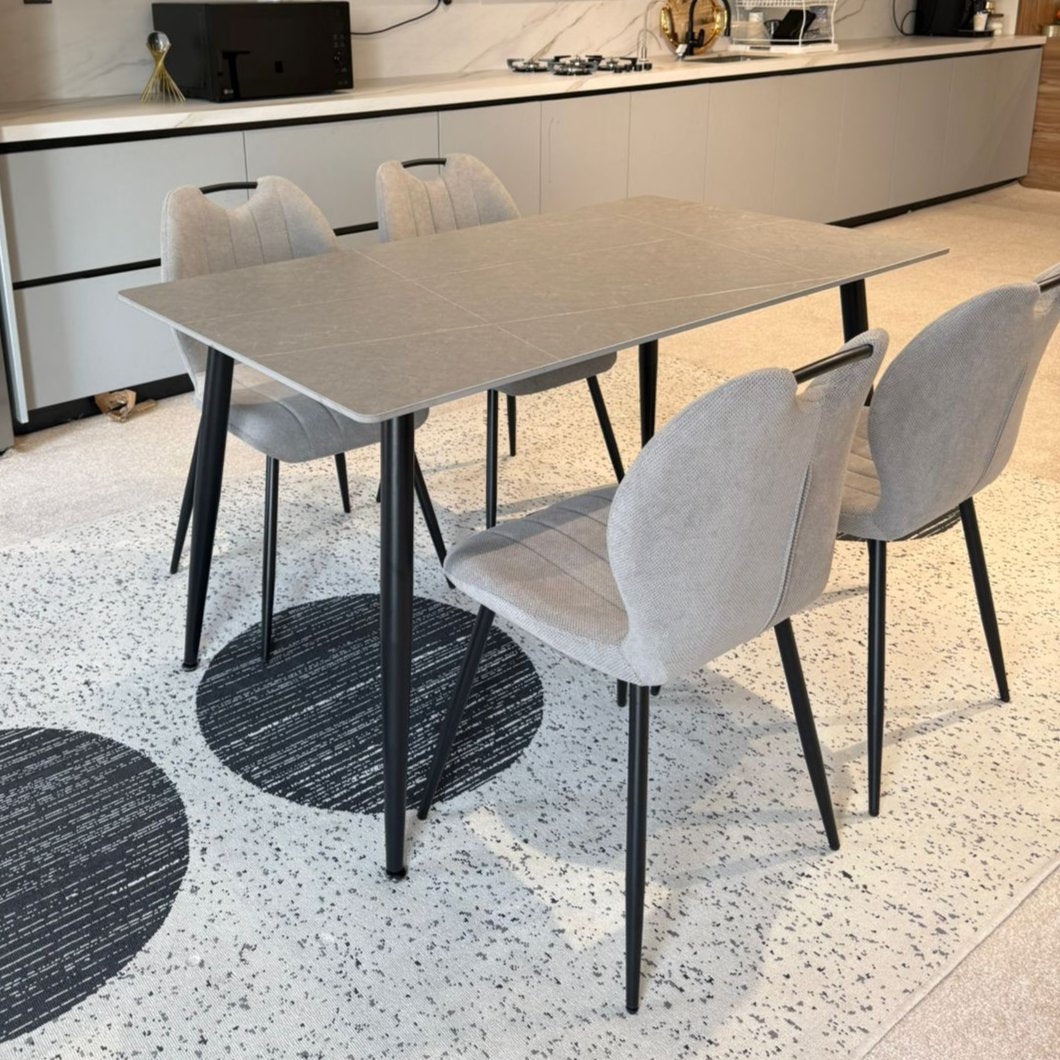 Dany Table and Roza Chairs Indoor Set