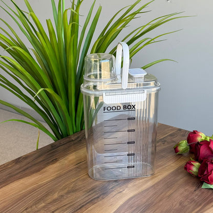 Storage Food Box With Measuring Cup