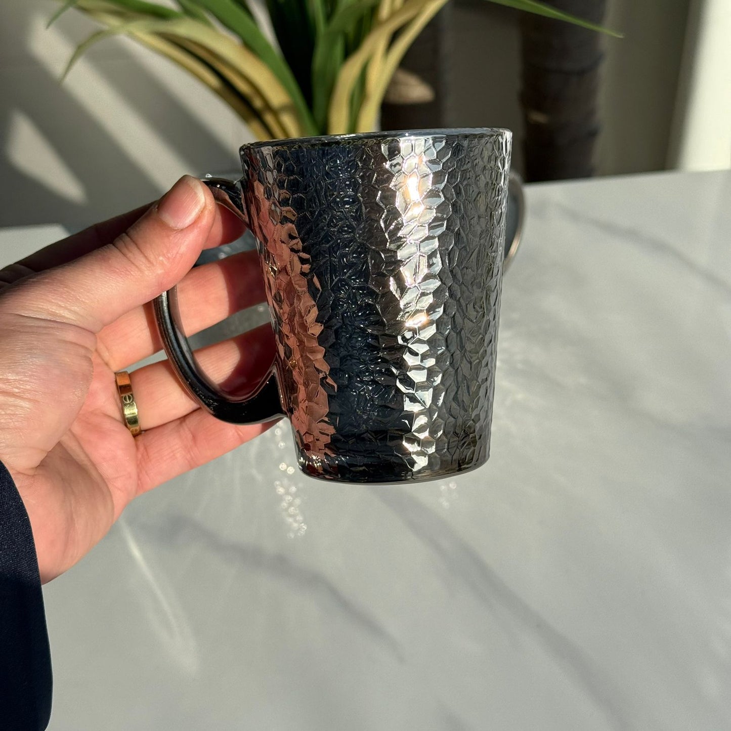 Modern Glass Tea Cups - Set Of 3
