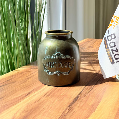 Vintage-Style Vase With Embossed Detail