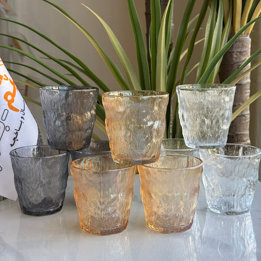 سێت پەرداخی مۆدێرن - بە دوو ڕەنگ 