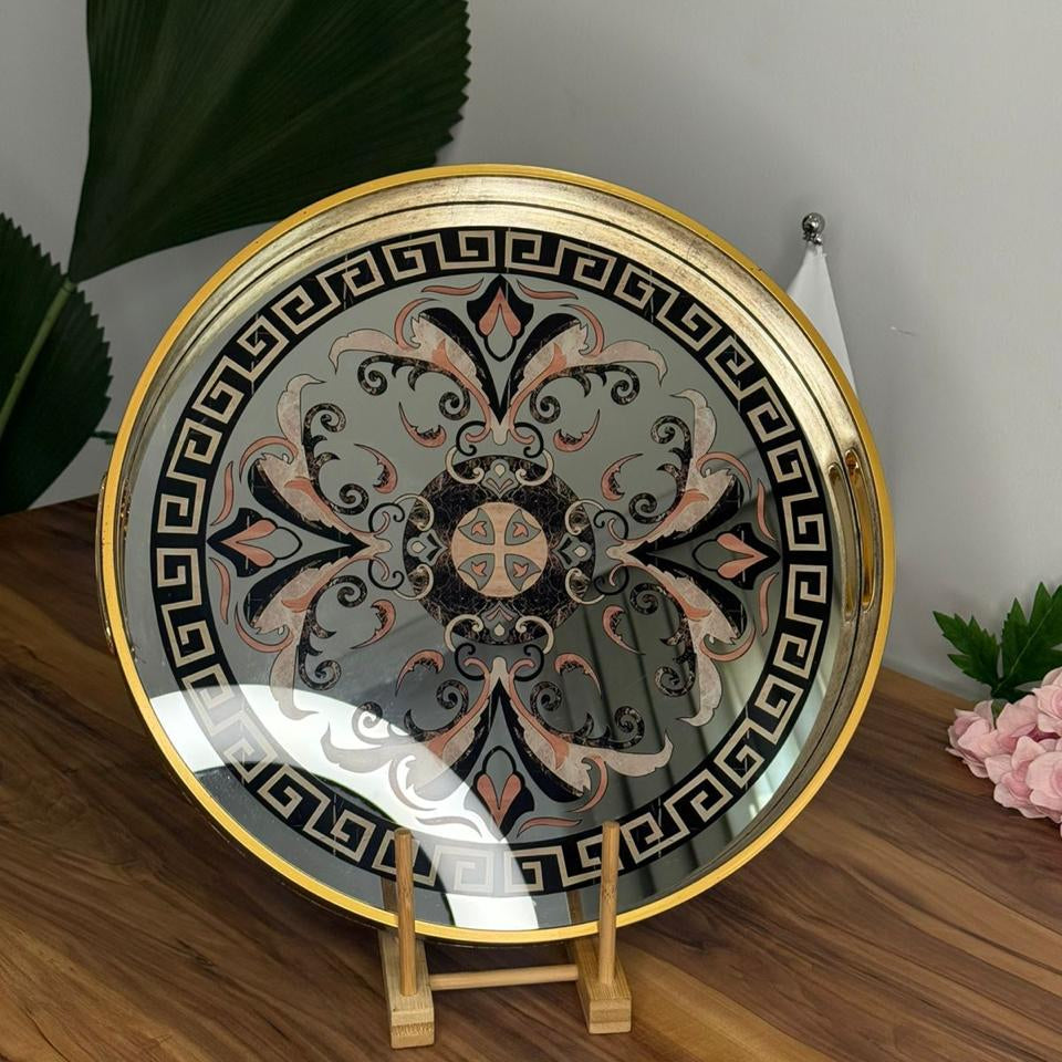 Golden Ornamental Classical Tray
