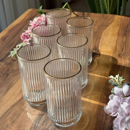 طقم أكواب جولدن إيدج ريبل - 6 قطع