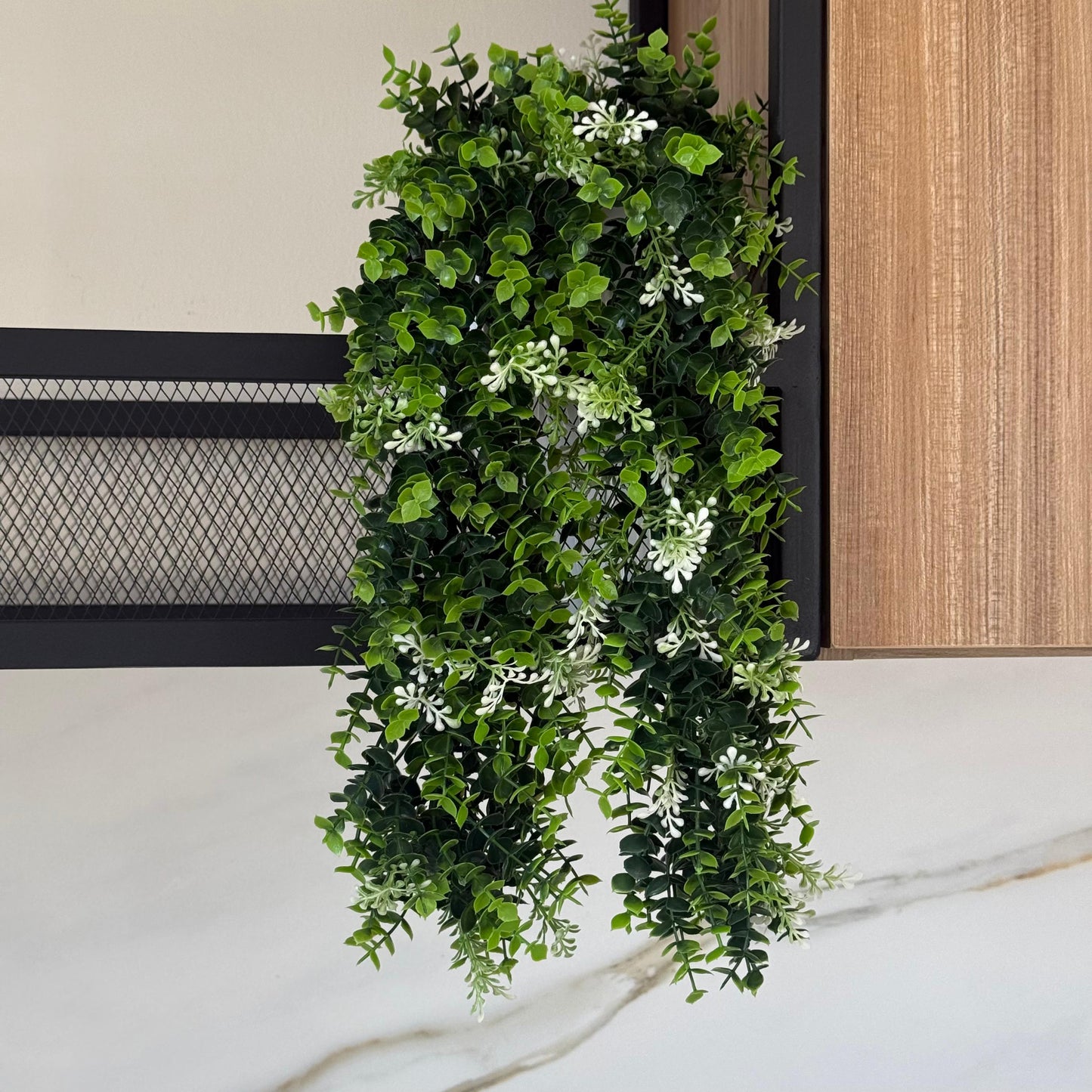 White Bloom Vine – Artificial Hanging Plant