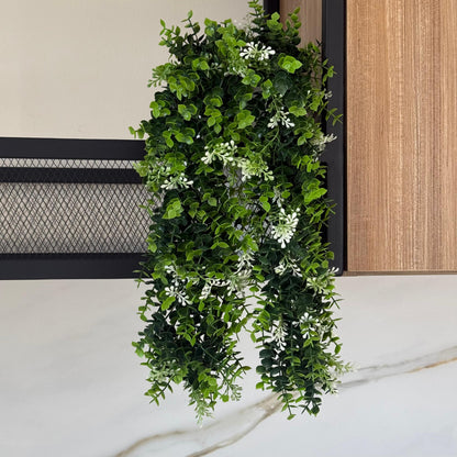White Bloom Vine – Artificial Hanging Plant