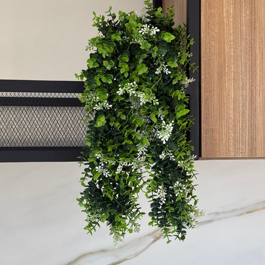 White Bloom Vine – Artificial Hanging Plant
