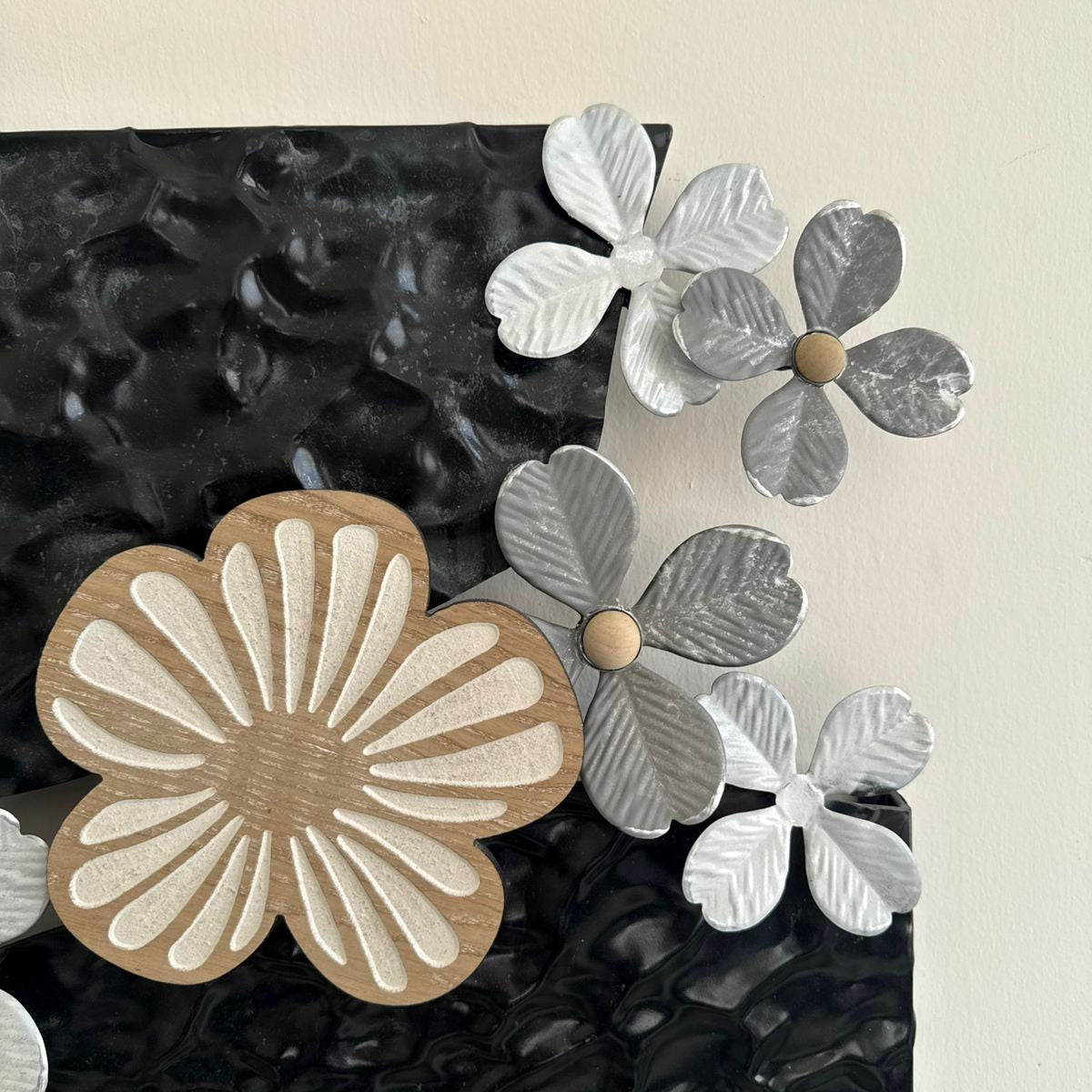 Metal Wall Decorative With Small Flowers