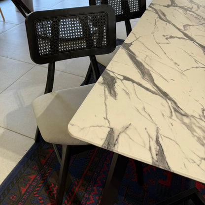 Vallen Versillia Table & Victoria ZAN Wood Chairs Indoor Set