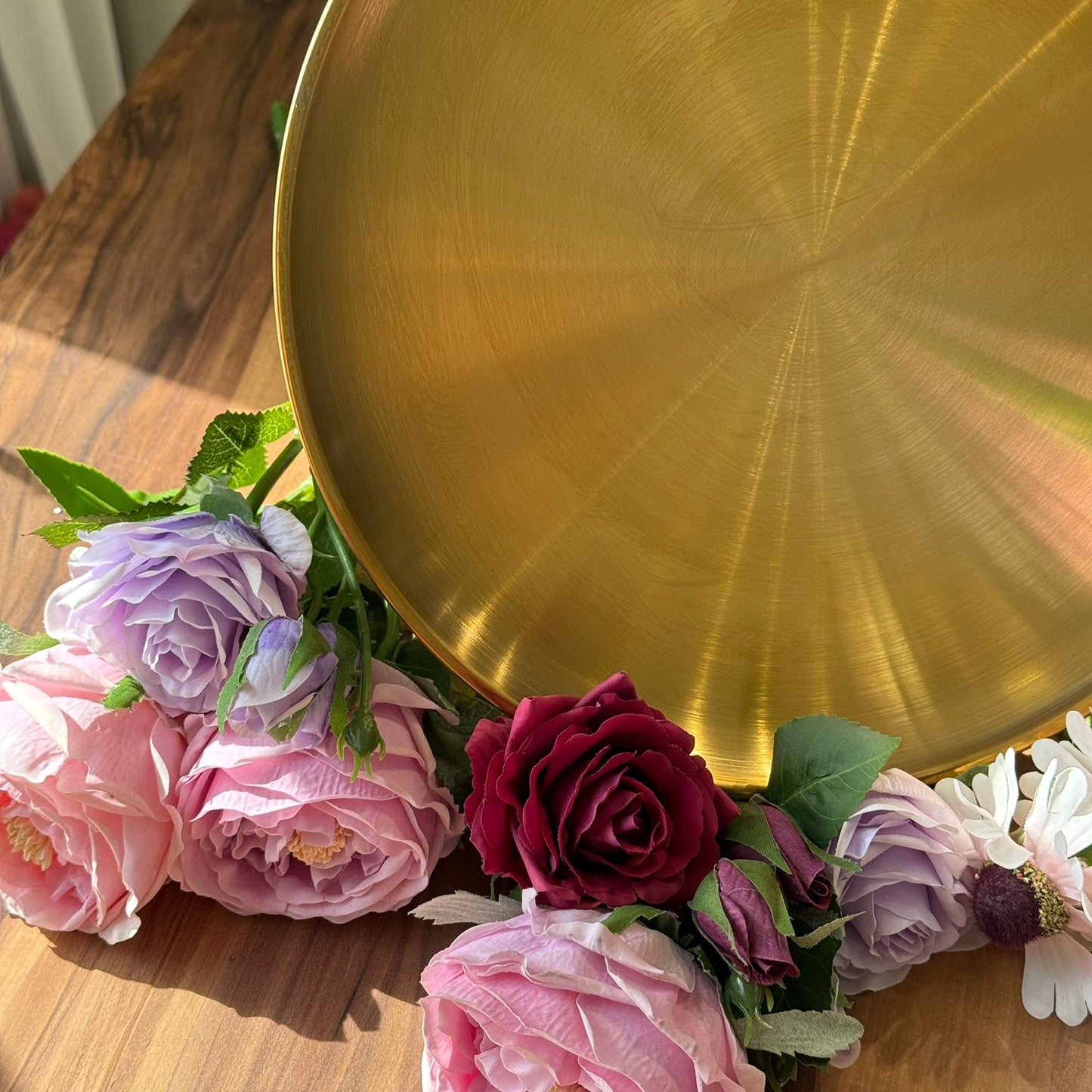 Multi-Purpose Gold Stainless Steel Plates & Trays