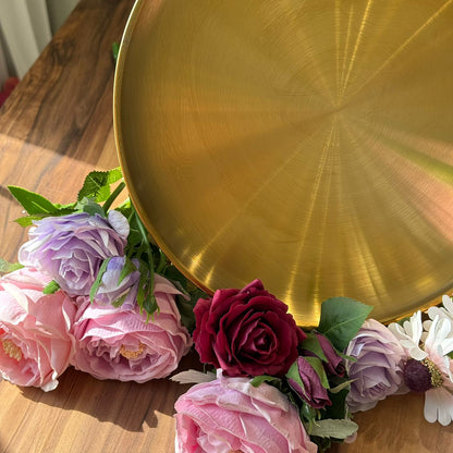 Multi-Purpose Gold Stainless Steel Plates & Trays