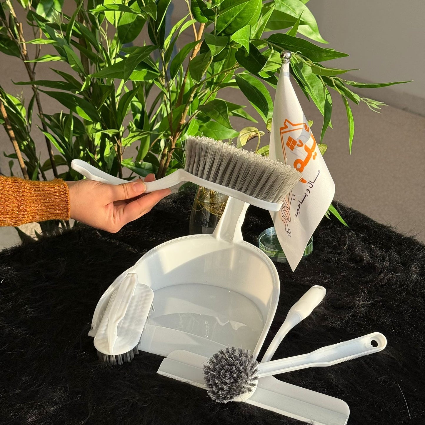 All-in-One Dustpan and Brush Set