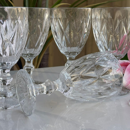 سێتی پەرداخی کلاسیکی شووشەی ڕوون