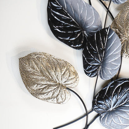 Elegant Metal Wall Decorative Leaves