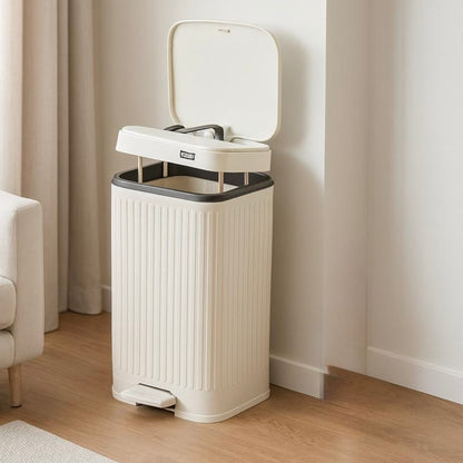 دواسة فاخرة وصندوق قمامة ضغط مع دلو داخلي