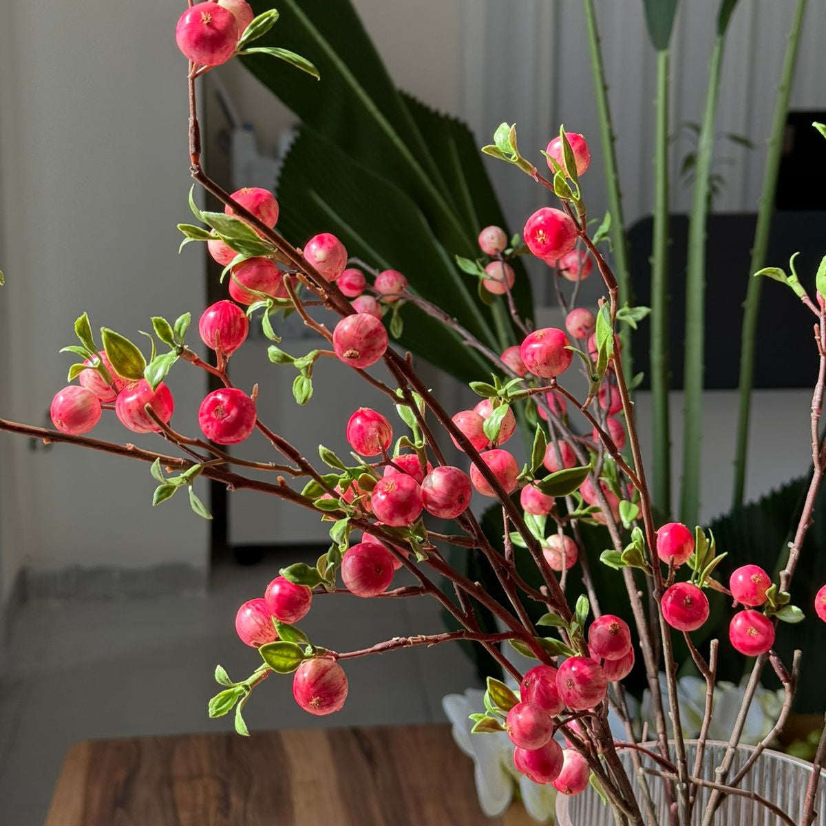 Blush Peach Blossom Fruit Branch